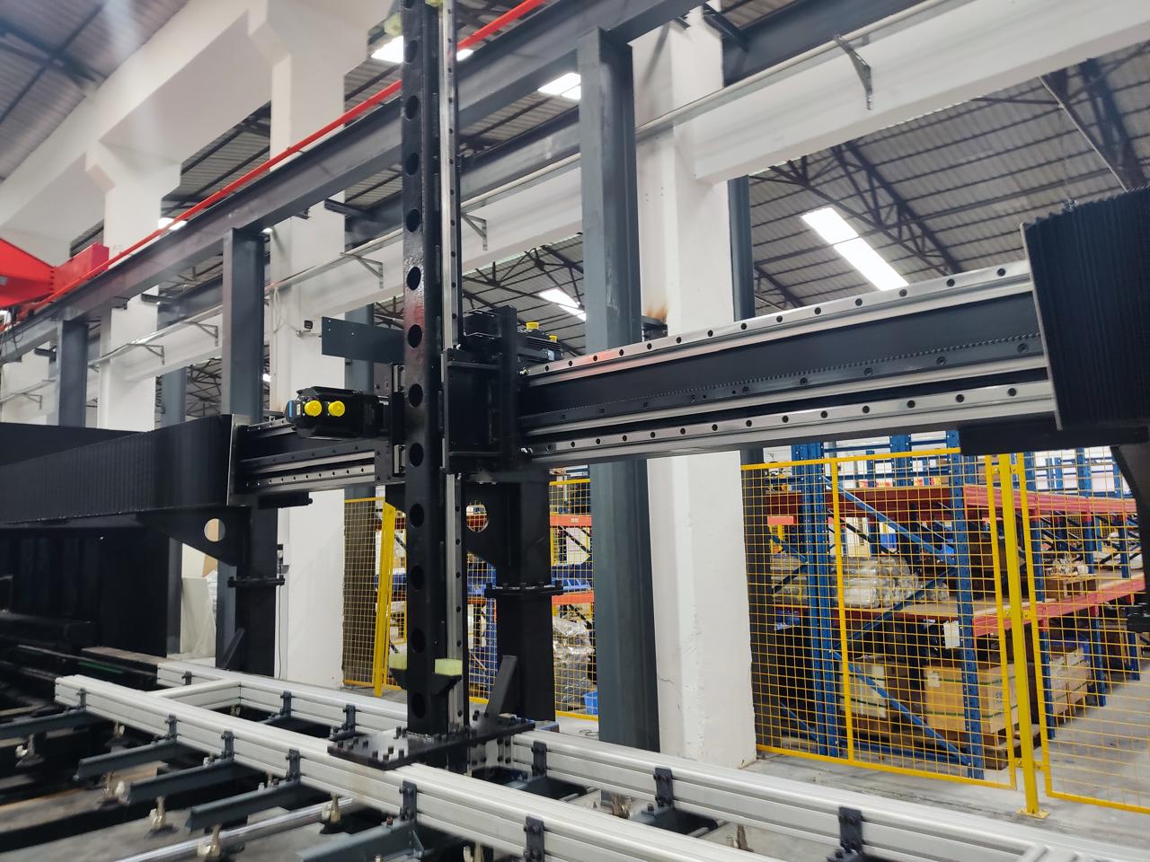 Robot cartesiano para traslado de láminas de acero
